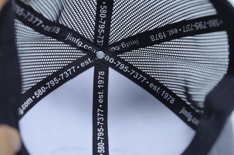 Interior construction with mesh and branded seam tape