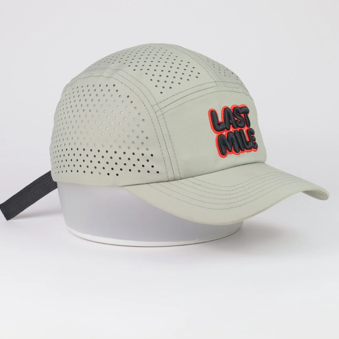 Sage Perforated Five-Panel Cap — complete cap reference photograph